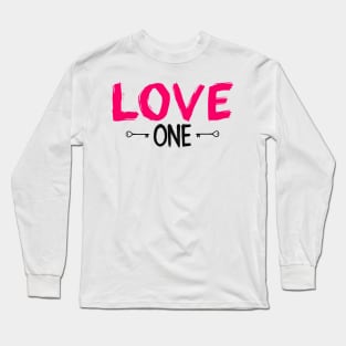 Love1 Cool Design Long Sleeve T-Shirt